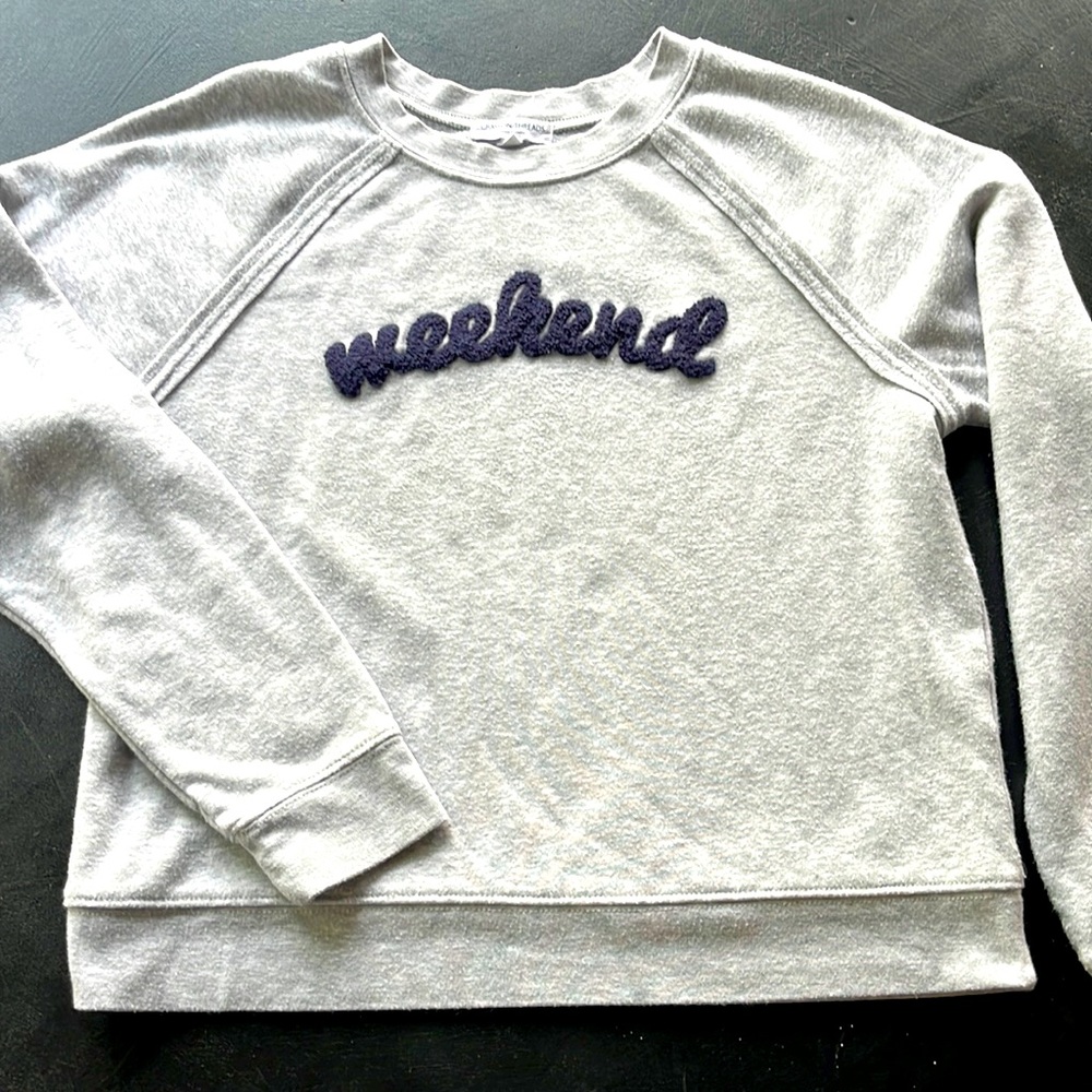 Weekend vibes cozy sweatshirt